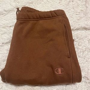 SOLD small champion brown sweatpants